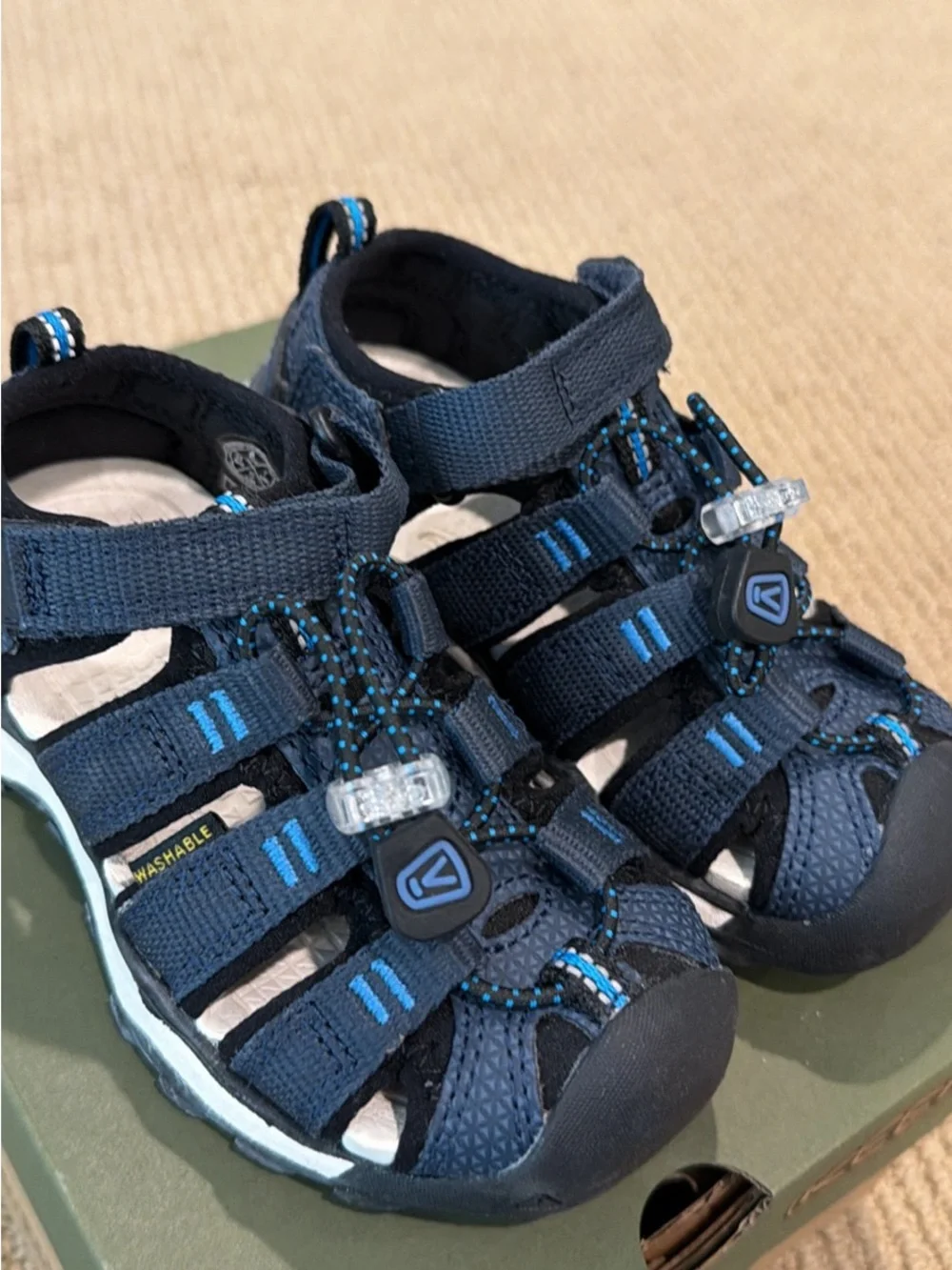 Keen Newport Neo H2 Little Kids Navy Sport Hiking Outdoor Sandals Size 8